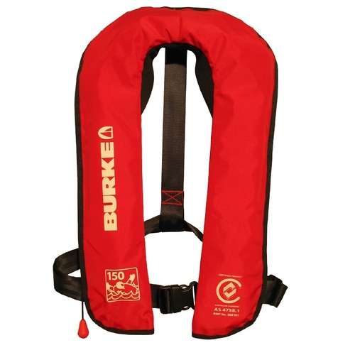 Burke Automatic Inflatable Lifejacket Level 150 (PFD1) 150N  Life jacket
