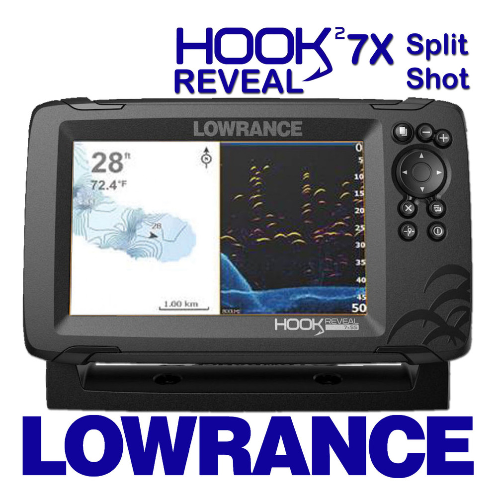 Lowrance Hook Reveal 7x Fishfinder Splitshot with Chirp / DownScan