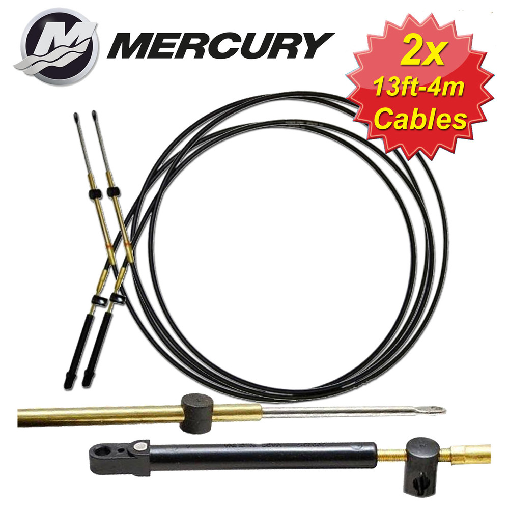 2 X 13FT 4m MERCURY MERCRUISER BOAT Throttle Control Cable outboard
