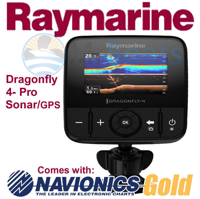 RAYMARINE DRAGONFLY 4 Pro NAVIONICS GOLD Fishfinder Chartplotter