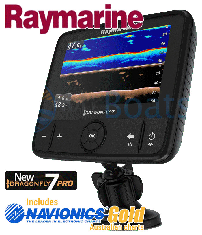 RAYMARINE DRAGONFLY 7" PRO NAVIONICS GOLD MAPS CHARTPLOTTER