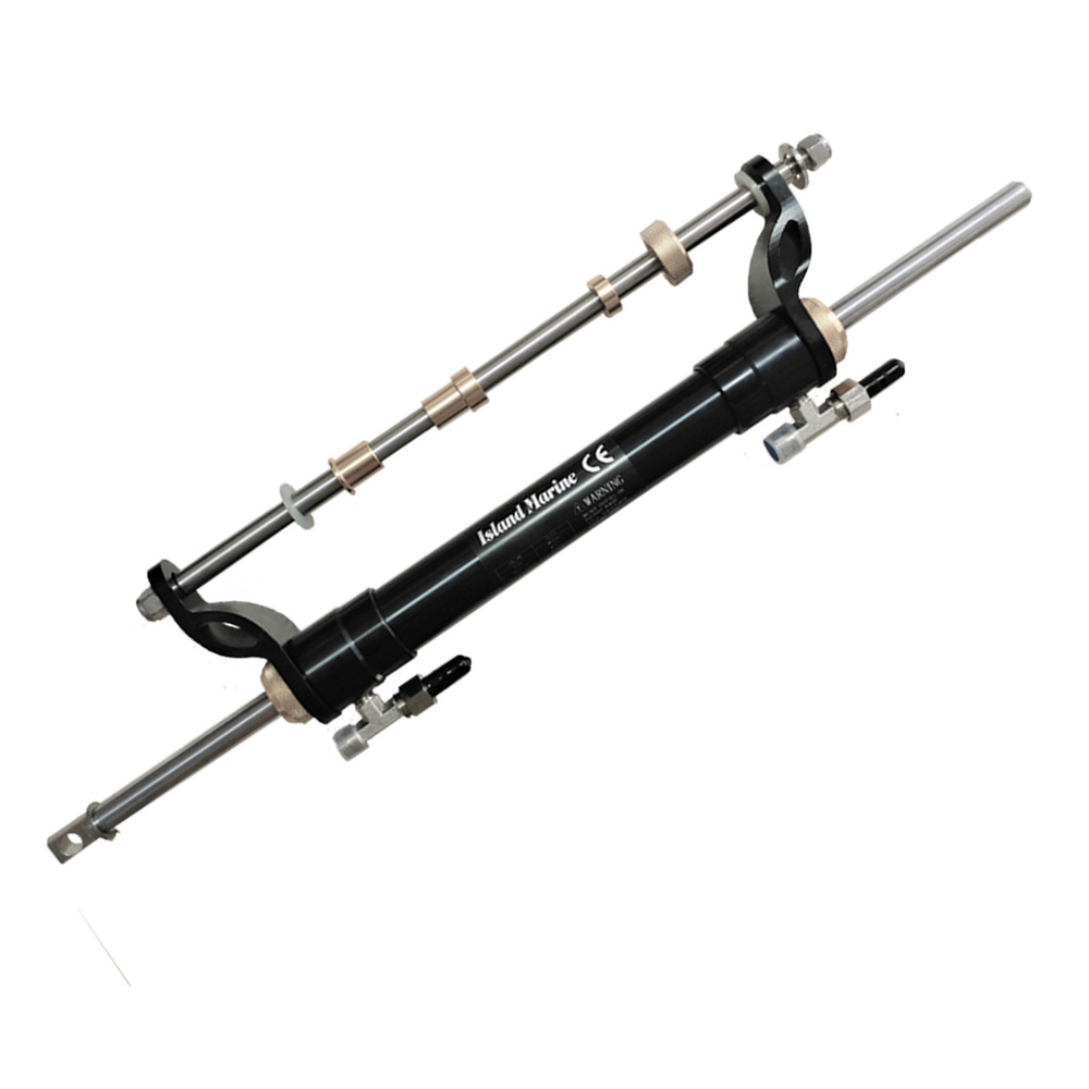 HYDRAULIC OUTBOARD STEERING KIT Up to 90hp Complete Helm Cylinder Hoses