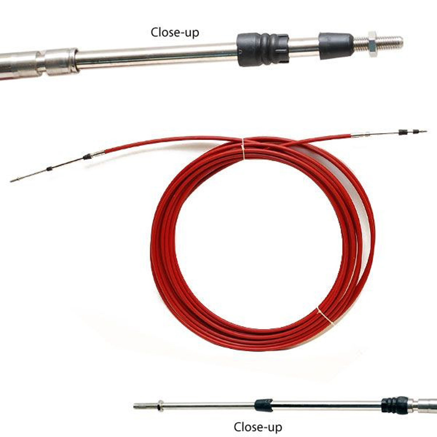 2 x 21FT 6.4m BOAT Throttle Control Cable 33C Honda & Suzuki outboard