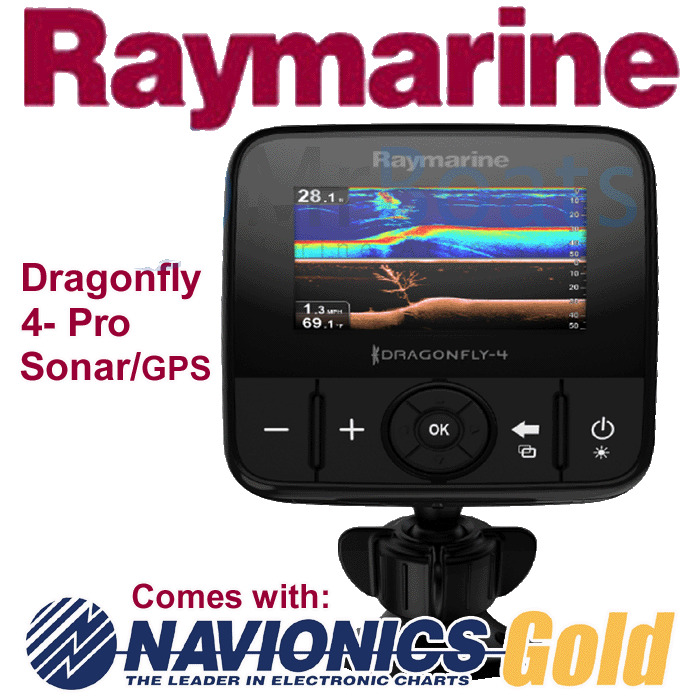 RAYMARINE DRAGONFLY 4 Pro NAVIONICS GOLD Fishfinder Chartplotter