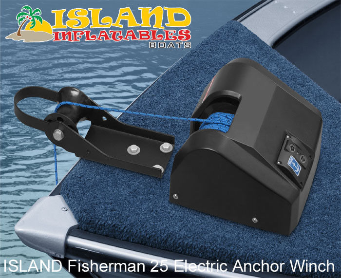 12V Anchor Drum Winch - Island Fisherman 25 - For Boats up to 20ft