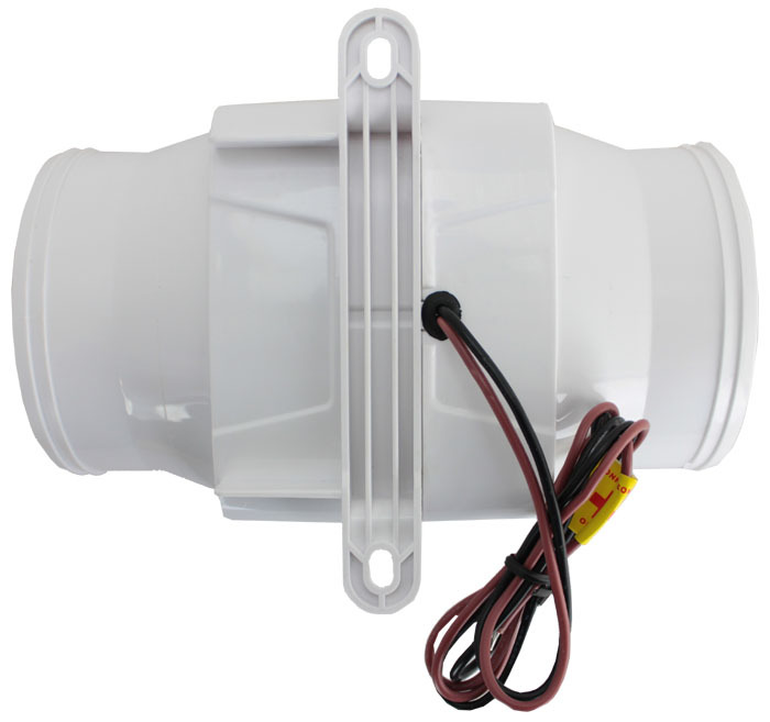 4" Hose Boat Bilge Air InLine Blower UV Stabilised 130CFM 12 Volt Island