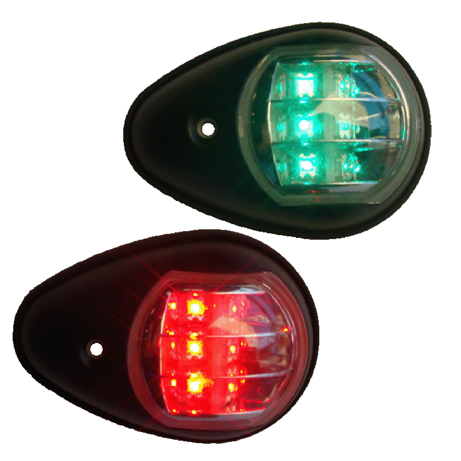 BLACK LED NAVIGATION & REMOVABLE ANCHOR LIGHT KIT 12V Boat Stern FREE