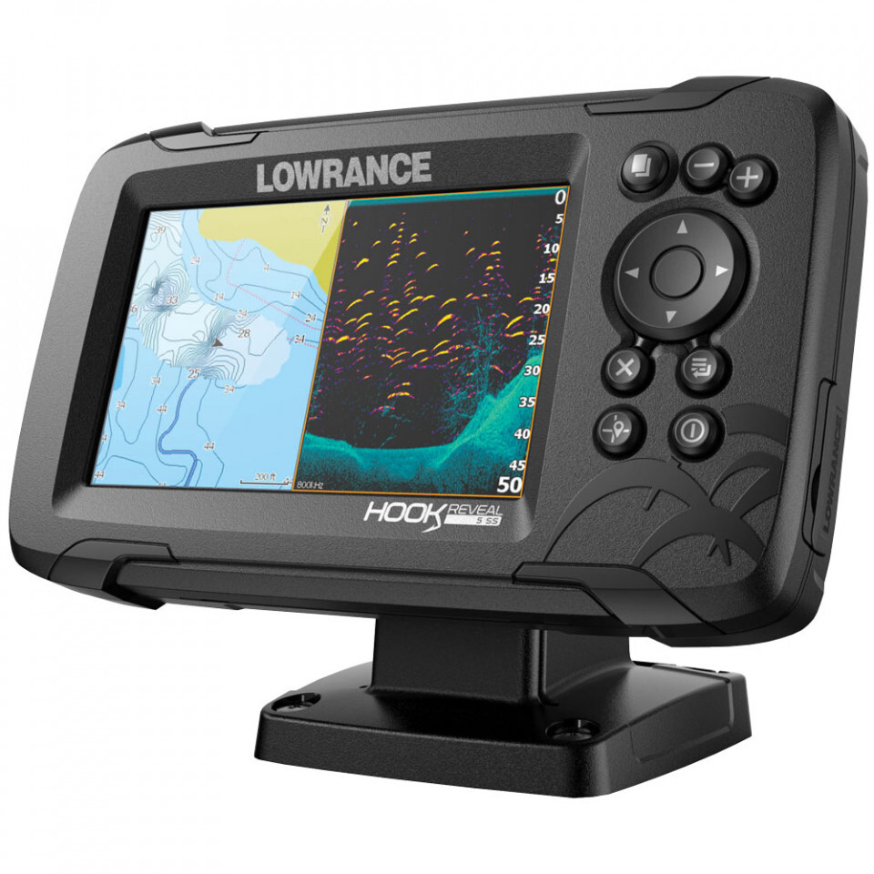 Lowrance Hook Reveal 5 Chartplotter Fishfinder Combo Splitshot