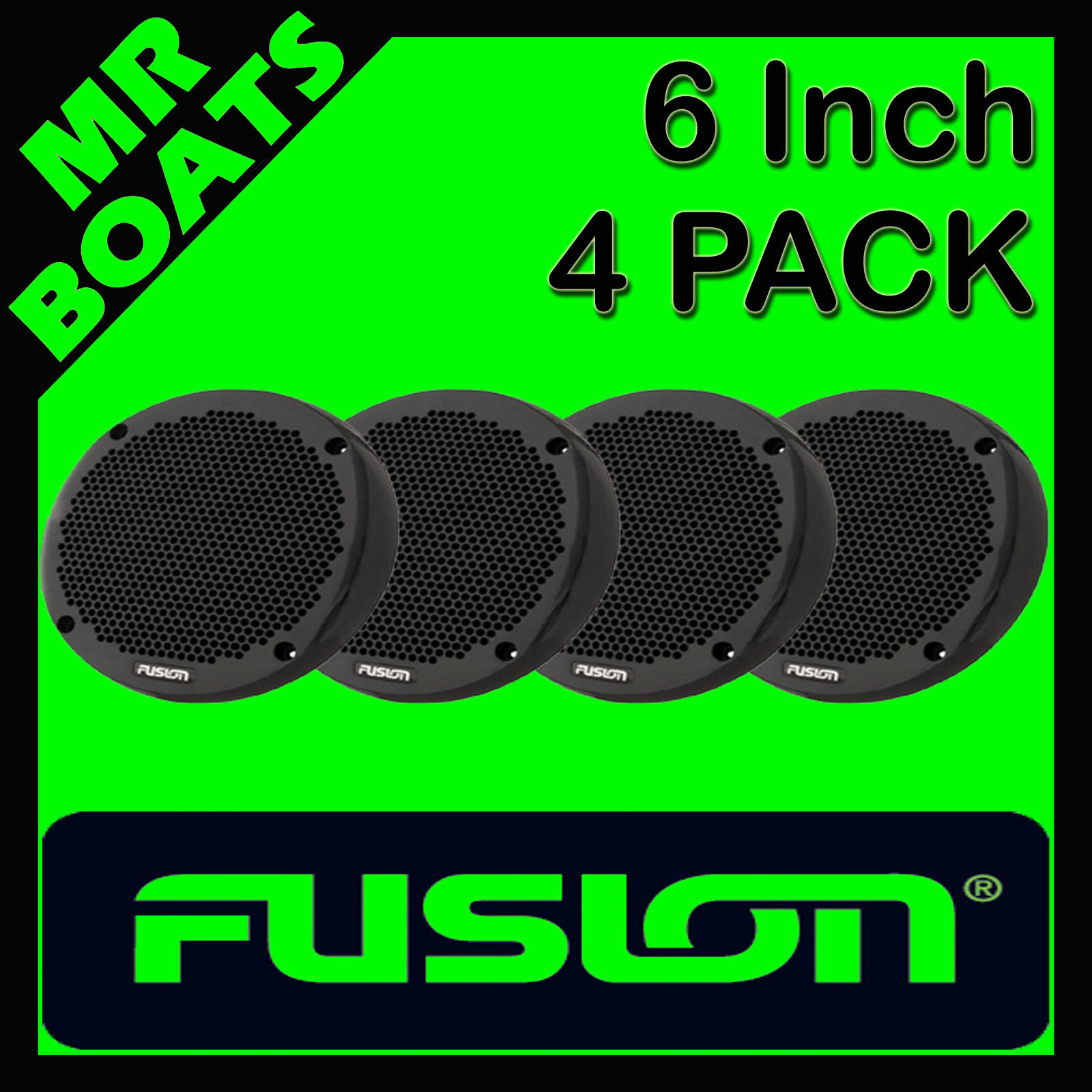 fusion 4 inch marine speakers