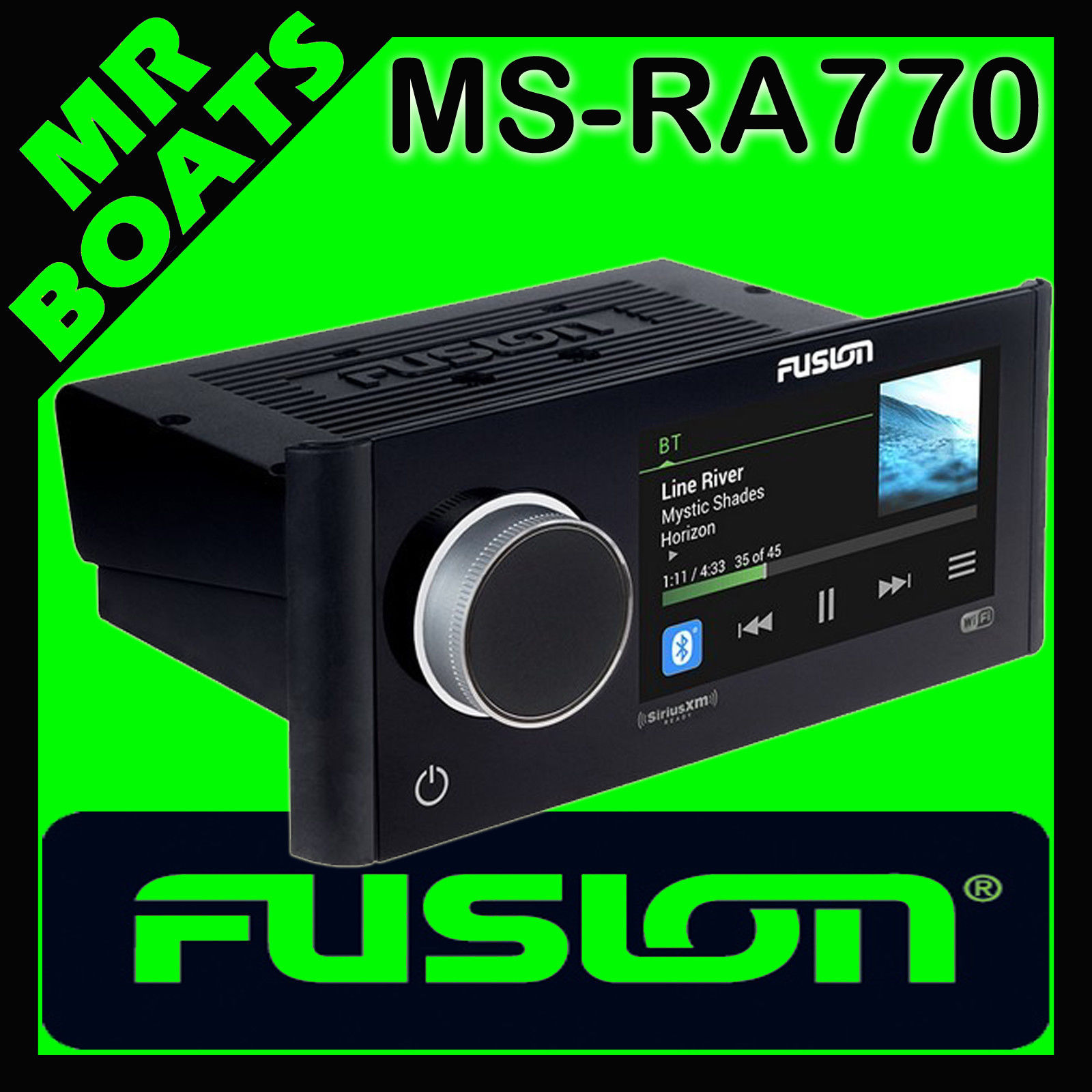FUSION APOLLO STEREO Marine Boat Entertainment System WiFi Radio RA770