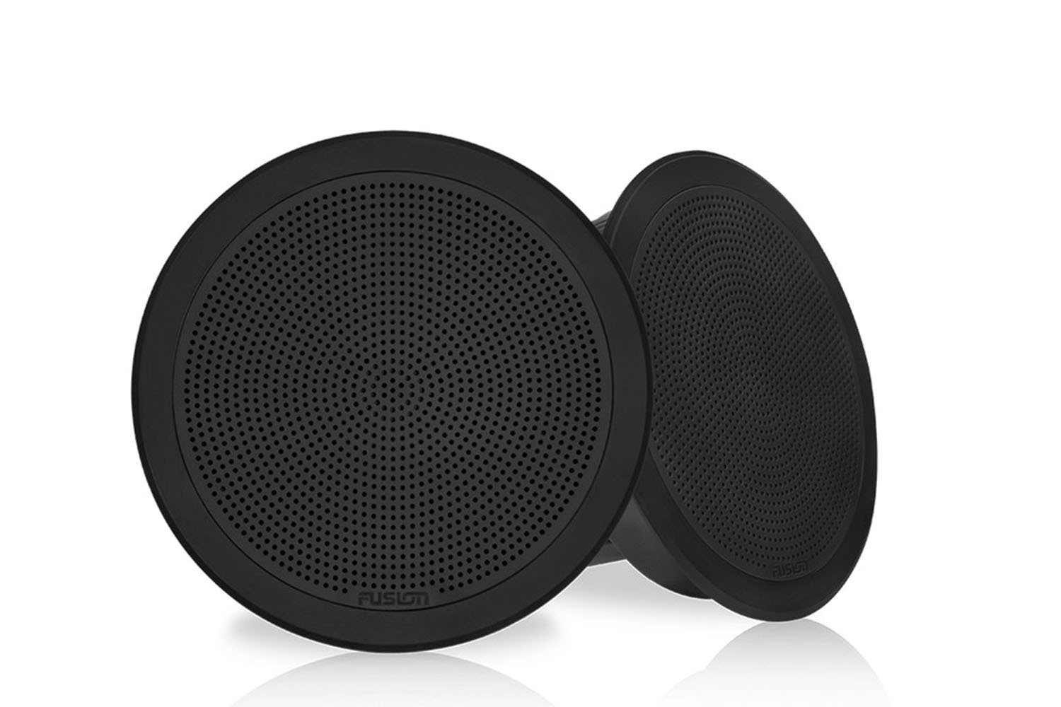 Fusion FM Series Flush Mount Round Speakers Black Grill Part #: 010-02299-01