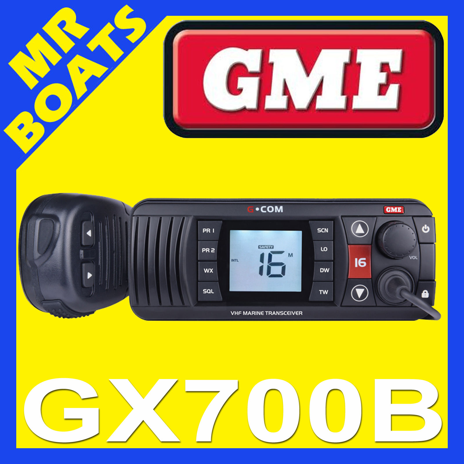 GME GX700 VHF Black Marine Radio NEW GX700B Marine Communication FREE POSTAGE eBay