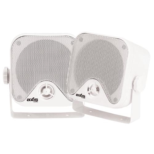 2x Axis 4" Marine Box Speakers 50W Surface Mount MA442 Island