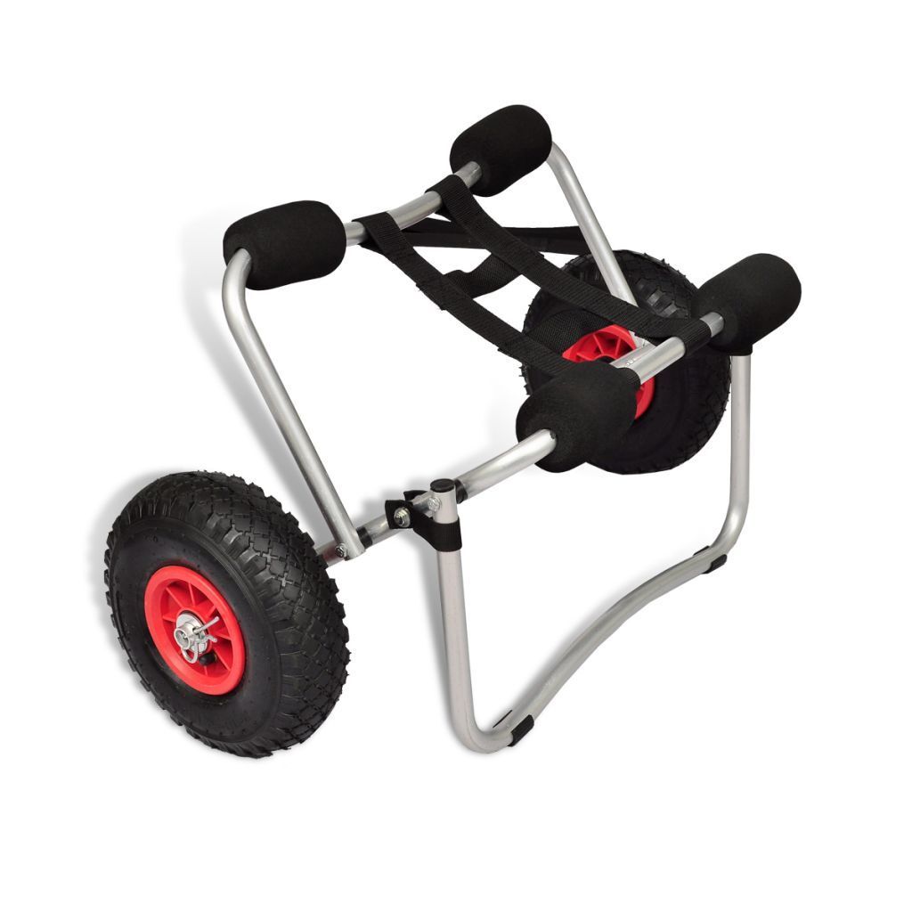 helt seriøst tråd Stationær Kayak Trolley Canoe Aluminium Collapsible Wheel Cart Boat Carrier Foldable  100KG