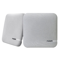Fusion SM Series 6.5-Inch Shallow Mount Square Speakers White Cloth Grill 100W Part #: 010-02263-10 image