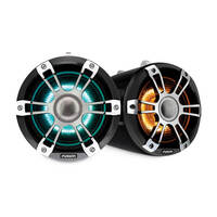 FUSION Signature Series 3 Sport CHROME 6.5" Inch 230 Watt Wake Board Tower Marine Speakers with CRGBW Garmin Part #: 010-02438-00 image