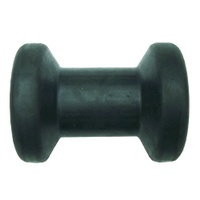 4"  Keel Boat Trailer Roller - Black Rubber Spool - Fiberglass boat 100mm image