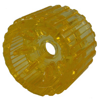 4" Dia 100mm Wide- Boat Trailer Wobble Roller -Yellow Polyurethane image