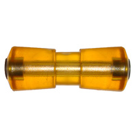 Keel Boat Trailer Roller 8" (200mm) Polyurethane Yellow Cotton reel image