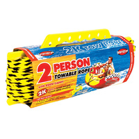SPORTSSTUFF / AIRHEAD 2 Person 60ft SKI TUBE ROPE with Rope Caddy Towable Tow rope 57-1522 image