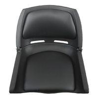 BOAT SEAT BLACK ✱ CUSHION ✱ 2 Piece Premium Folding Marine Chair image