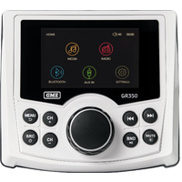 GME GR350BTW AM/FM Marine Stereo with Bluetooth & USB/AUX Input - White image