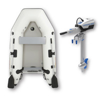 2.3m ISLAND INFLATABLE BOAT + 3HP EPROPULSION SPIRIT 1 ELECTRIC OUTBOARD " UNBEATABLE PACKAGE DEAL " 7.6ft Island Air-Deck Boat &  Electric Outboard  image