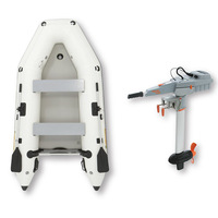 2.9m ISLAND INFLATABLE BOAT + 3HP TORQEEDO TRAVEL 1103 ELECTRIC OUTBOARD " UNBEATABLE PACKAGE DEAL " 9.6ft Island Air-Deck Boat &  Electric Outboard image