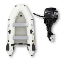 2.9m ISLAND INFLATABLE BOAT + 9.8HP PARSUN OUTBOARD MOTOR " UNBEATABLE PACKAGE DEAL " 9.6ft Island Air-Deck Boat & 9.8hp 4-Stroke Outboard complete image