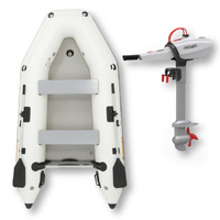 2.9m ISLAND INFLATABLE BOAT + 3HP Parsun JOY 3 ELECTRIC OUTBOARD MOTOR " UNBEATABLE PACKAGE DEAL " 9.6ft Island Air-Deck Boat & Electric Outboard image