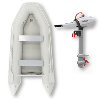 3.3m ISLAND INFLATABLE BOAT + 3HP Parsun JOY 3 ELECTRIC OUTBOARD MOTOR " UNBEATABLE PACKAGE DEAL " 11ft Island Air-Deck Boat &  Electric Outboard image