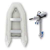 3.3m ISLAND INFLATABLE BOAT + 3HP EPROPULSION SPIRIT 1 ELECTRIC OUTBOARD " UNBEATABLE PACKAGE DEAL " 11ft Island Air-Deck Boat & Electric Outboard image