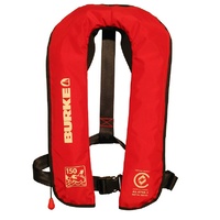 Burke Inflatable Lifejacket Manual Stylish RED Level 150 (PFD1) 150N ISSM1500 image