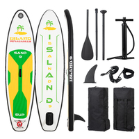 ISLAND SAND 9ft / 2.7m KID's INFLATABLE STAND UP PADDLEBOARD (SUP) Riders > 90kg Paddle Board image