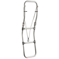 3-STEP - INFLATABLE BOAT BOARDING LADDER - Folding Aluminium Compact Made for all Inflatable Boats image