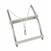 2 STEP - INFLATABLE BOAT BOARDING LADDER - Rope / Aluminium Contour Made for RIB or Hard Floor Inflatable Boats image