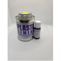 Inflatable boat PVC glue 2 part 250ml kit Plasto Cement repair image