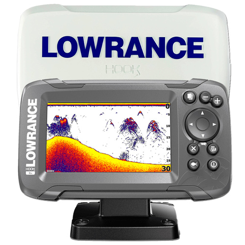 Lowrance Hook2 4X Fishfinder with Cover Incl Bullet Skimmer Transducer Colour Fish Finder Part#: 000-14013-001-COVER