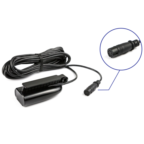 Lowrance Splitshot Skimmer Transducer Suits Hook2 5x, 5, 7x, 7 Models HDI Broadband Chirp Downscan Imaging Transom Mount Part#: 000-14028-001