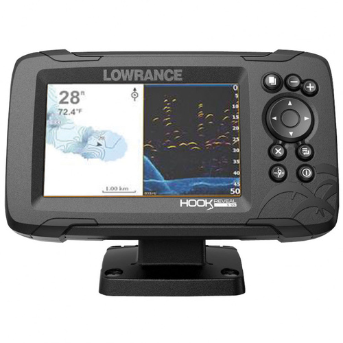 Lowrance Hook Reveal 5X Fishfinder Splitshot with Chirp / DownScan & GPS Plotter Colour Fish Finder Sounder Part#: 000-15503-001
