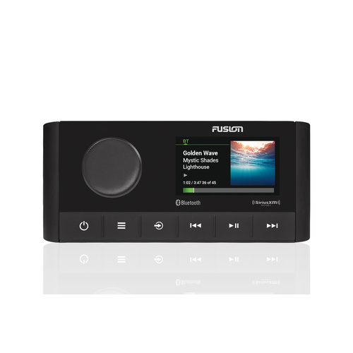 Fusion Marine Stereo + Bluetooth Radio + DSP (Digital Signal Processing Technology) Colour Screen, Compact, USB, AUX Part #: 010-02250-00