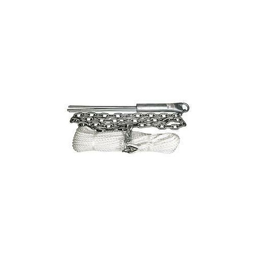 Island 8mm - Reef Anchor Kit - Includes: 2M Gal Chain, 50M x 6mm Silver Rope & 2 Shackles - Boats up to 5 Metres Part #: 146404