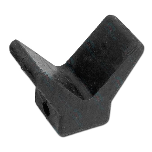 4" 100mm V - Roller - Black Rubber - For winch posts on Boat Jetski Trailers VEE