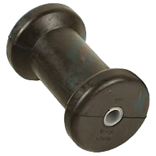 5"  Keel Boat Trailer Roller - Black Rubber Spool - Fiberglass boat 115mm