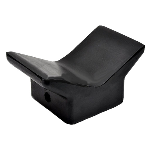 7" 170mm X-Large V - Roller - Black Rubber - Winch Post on Boat Trailers VEE 159599