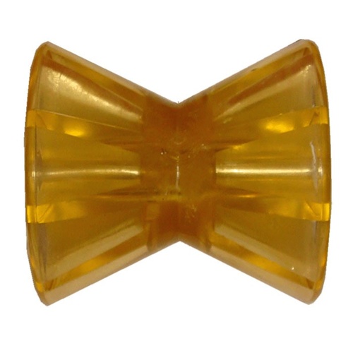 4" 100mm Winch Post Boat Trailer Roller Polyurethane Yellow Bow Roller