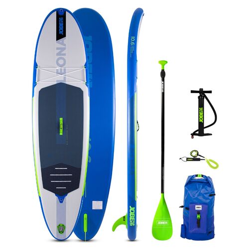 Jobe Leona 10.6 Inflatable Paddle Board Package SUP Stand Up Paddle Board 486421010