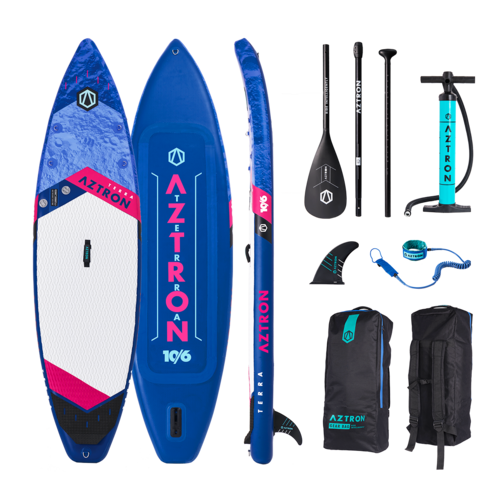 AZTRON TERRA 10'6"ft / 320cm INFLATABLE TOURING STAND UP PADDLE BOARD (SUP) Riders > 95kg