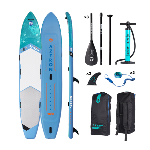 Aztron GALAXIE 16' MULTI-PERSON Inflatable SUP Stand Up Paddleboard Package