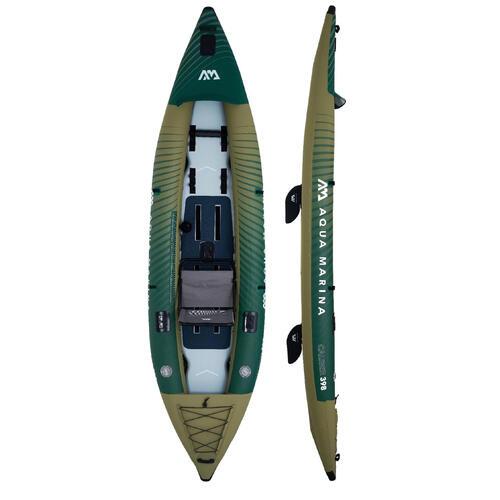 Aqua Marina Caliber 398 Angler 1 - 2 Person Inflatable Fishing Kayak